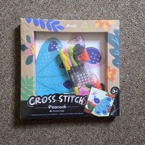 🎉5/$10 Peacock Cross Stitch Kit